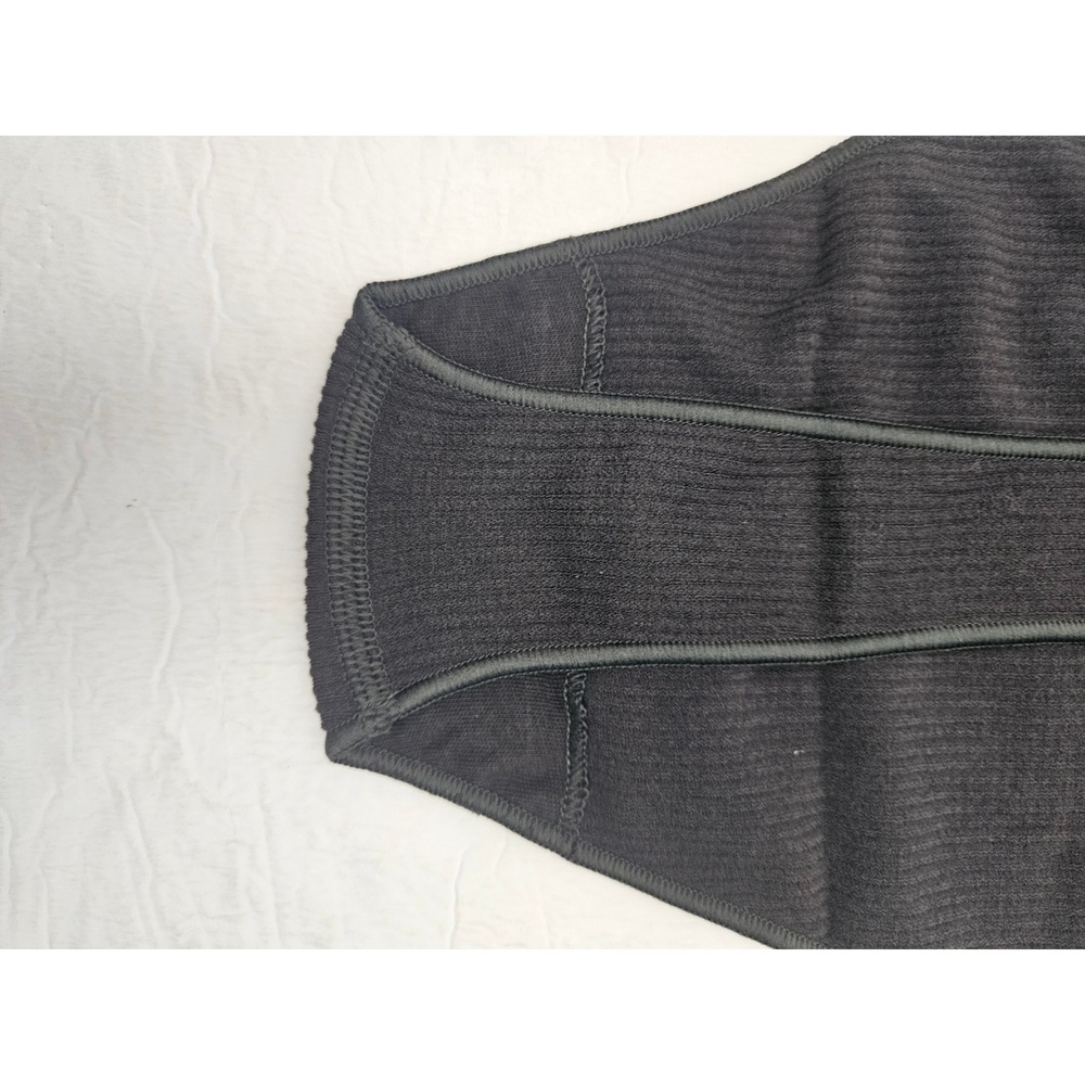 SKIMS Cotton Rib Thong Soot Dark Grey High Waisted Ribbed Underwear Size 4X/5X - Picture 6 of 6